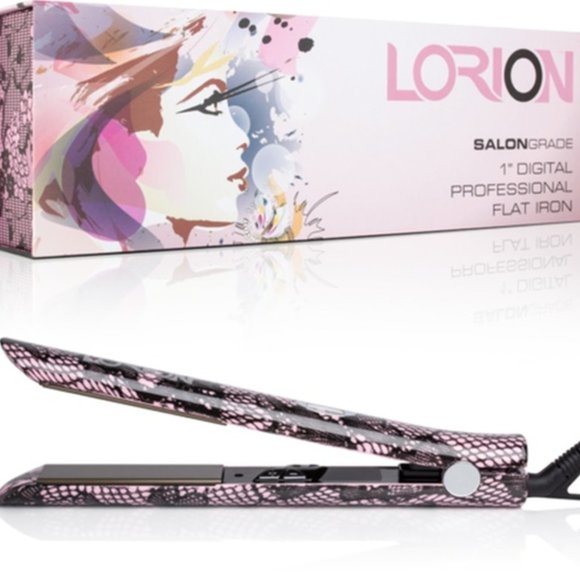 Lorion Salon Grade 1" Digital Professional Flat Iron in PinkLace - Picture 1 of 2